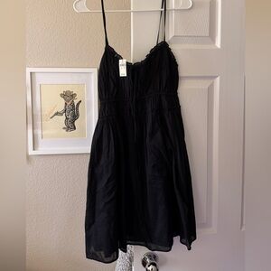 Aerie Black Spaghetti-Strap Mini Dress